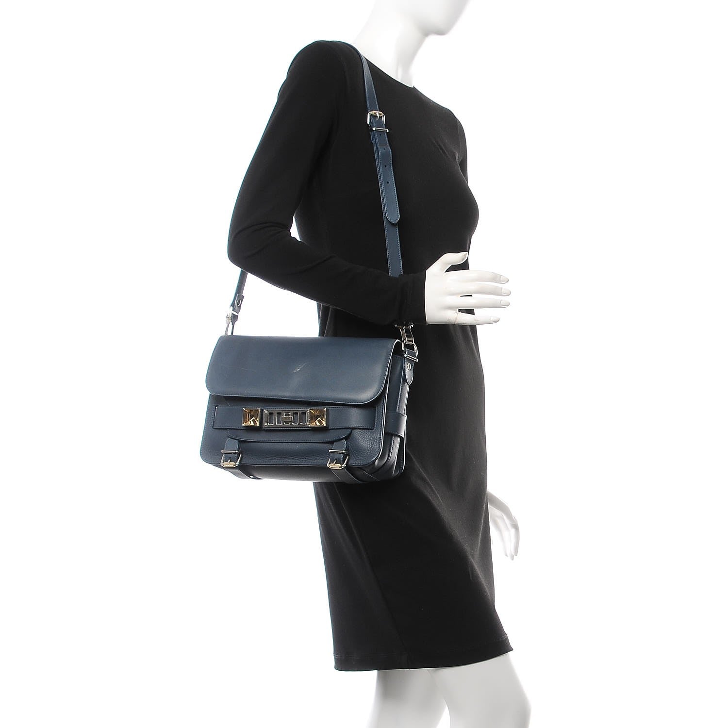 Proenza Schouler Calfskin PS11 Classic Shoulder Bag Nightclub 2 of 13