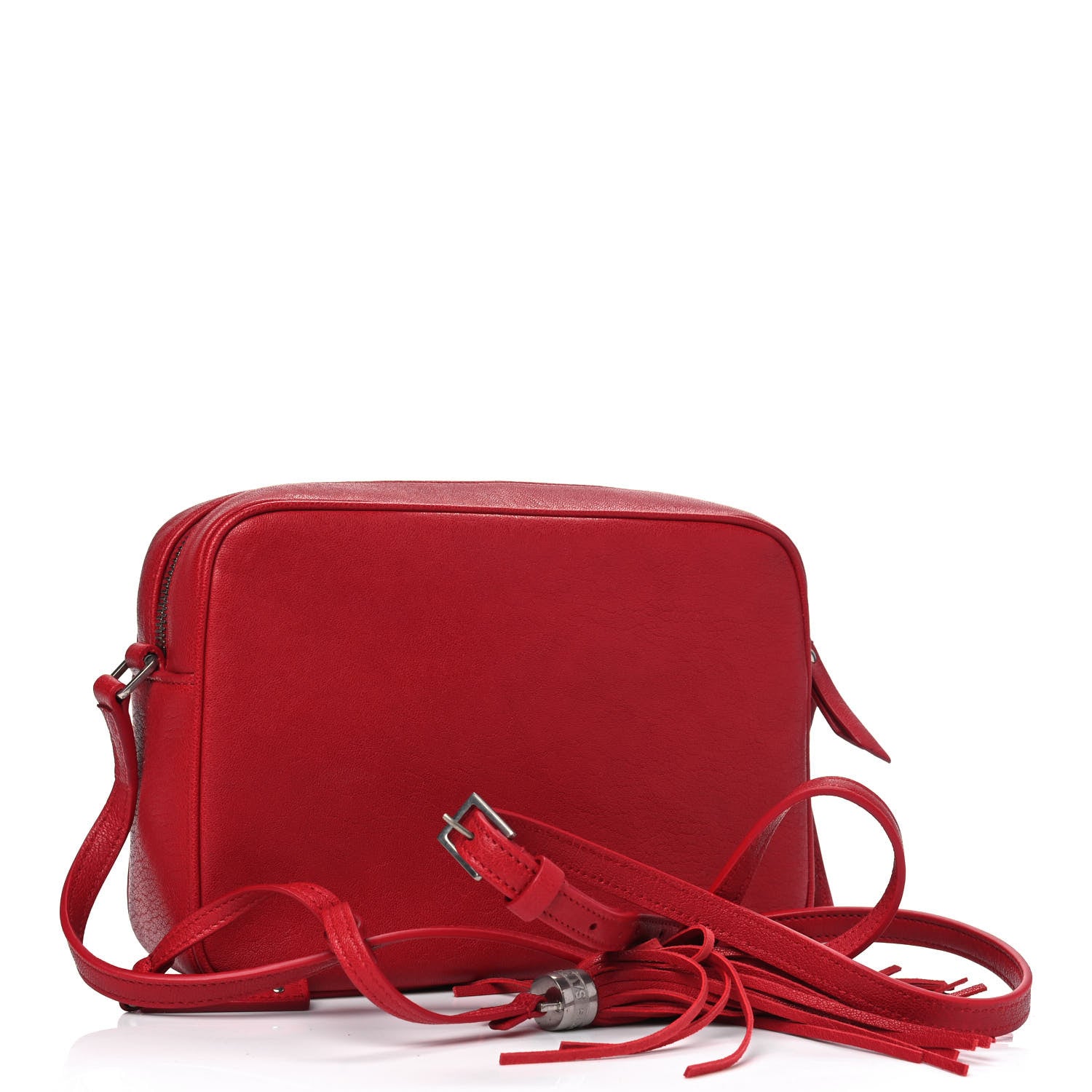 Saint Laurent Calfskin Monogram Small Lou Camera Bag Red 2 of 4