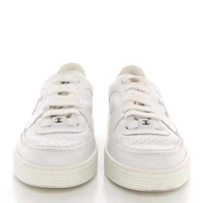 Chanel Calfskin CC Womens Sneakers 36 White 2 of 14