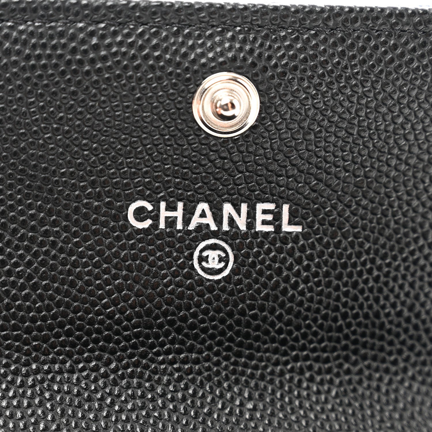 Chanel Caviar Quilted Boy Flap Card Holder Black 7 of 8