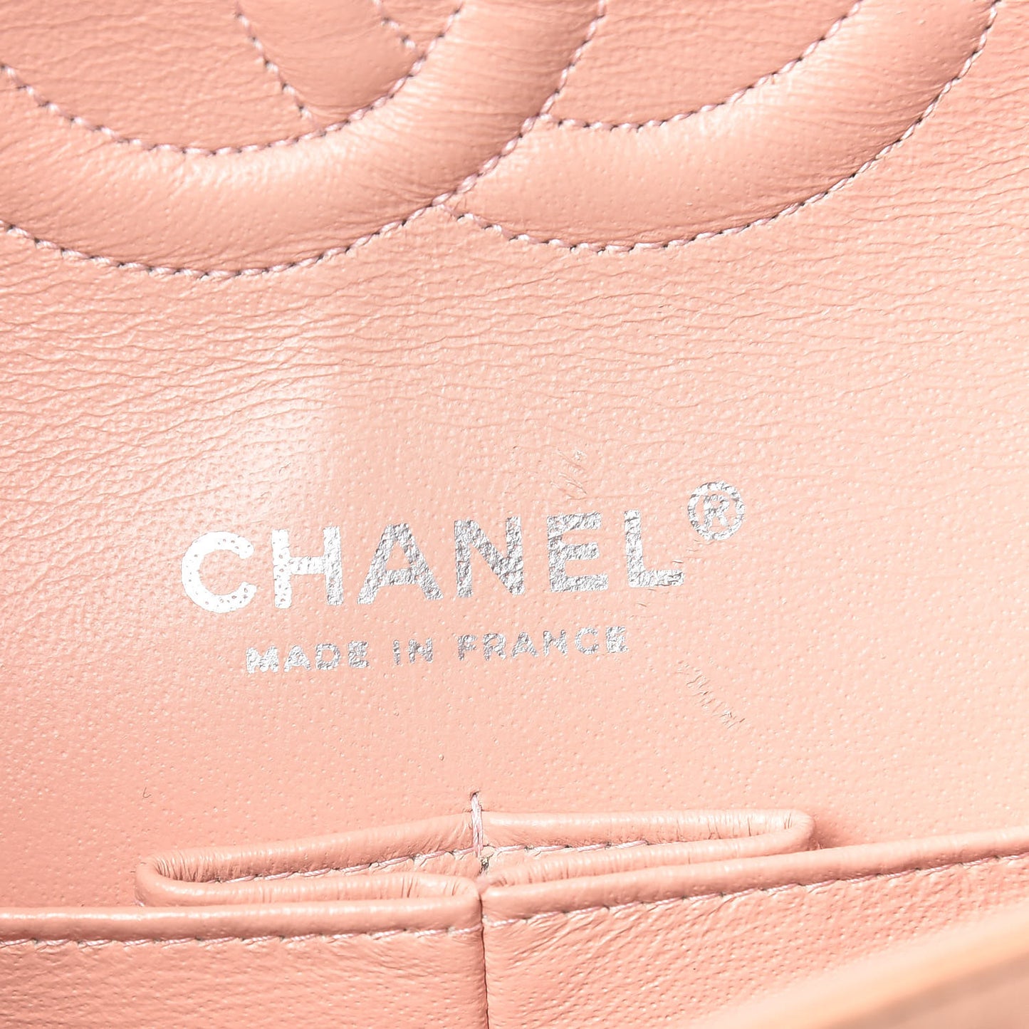 Lambskin Quilted Medium Double Flap Light Pink