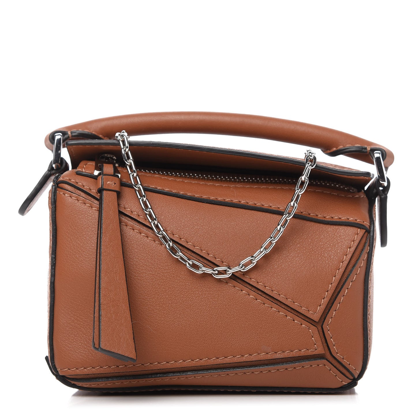 Calfskin Nano Puzzle Bag Tan