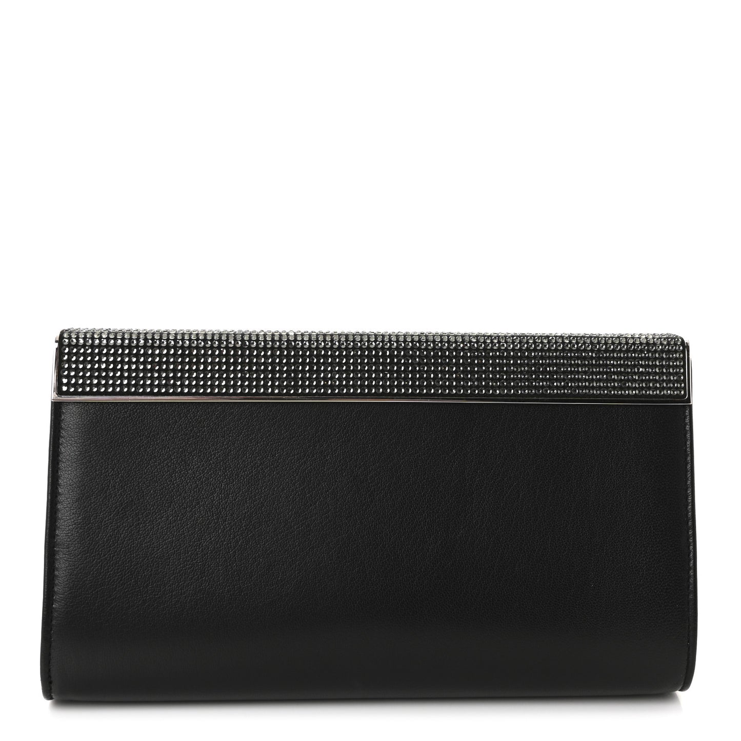 Nappa Hotfix Crystal Cayla Clutch Black
