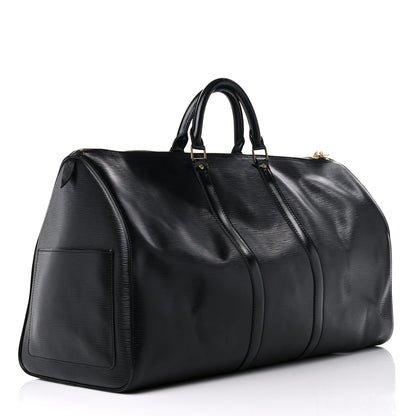 Louis Vuitton Epi Keepall 55 Black 3 of 17
