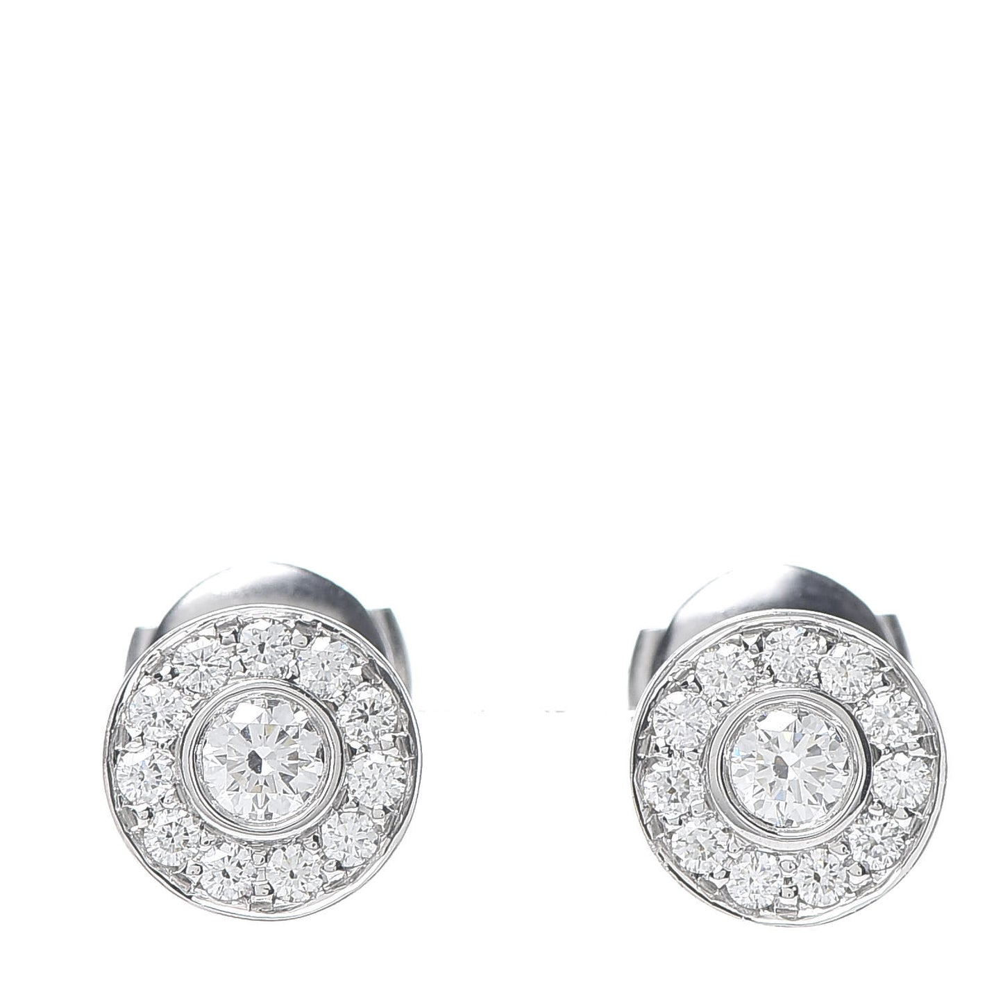 Platinum Diamond .53ctw Large Circlet Earrings