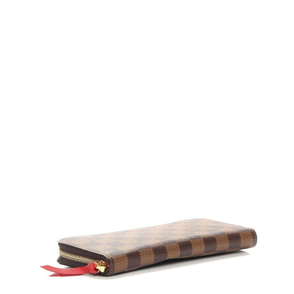 Louis Vuitton Damier Ebene Clemence Wallet Cherry 4 of 10