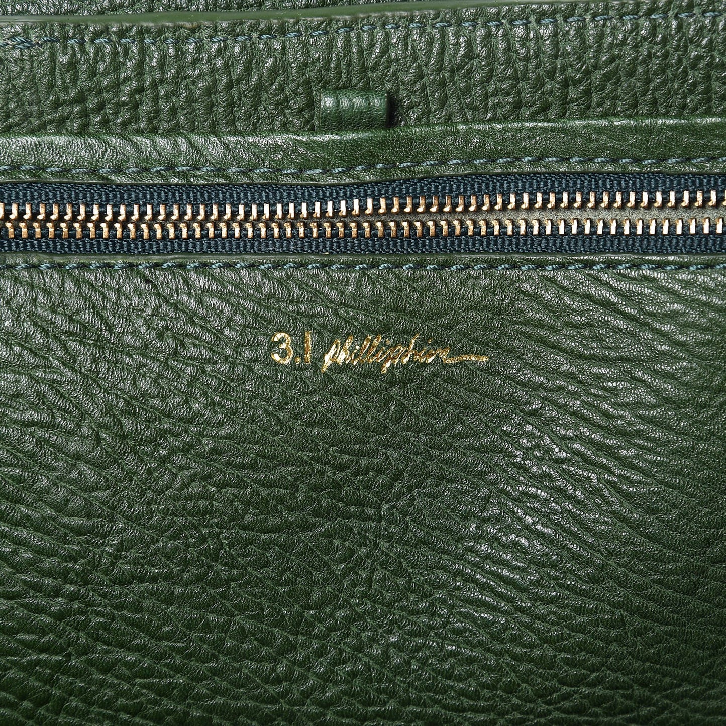 3.1 Textured Calfskin Large Pashli Satchel Jade