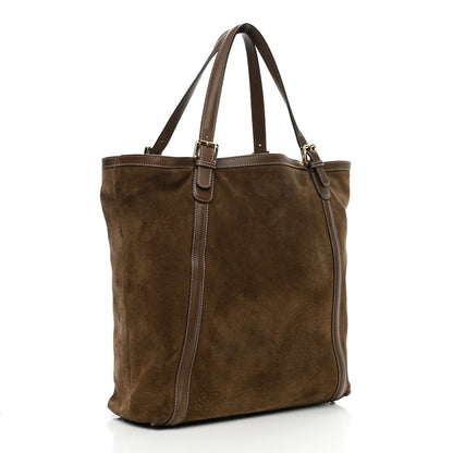 Gucci Suede Large Britt Shoulder Bag Brown 3 of 13