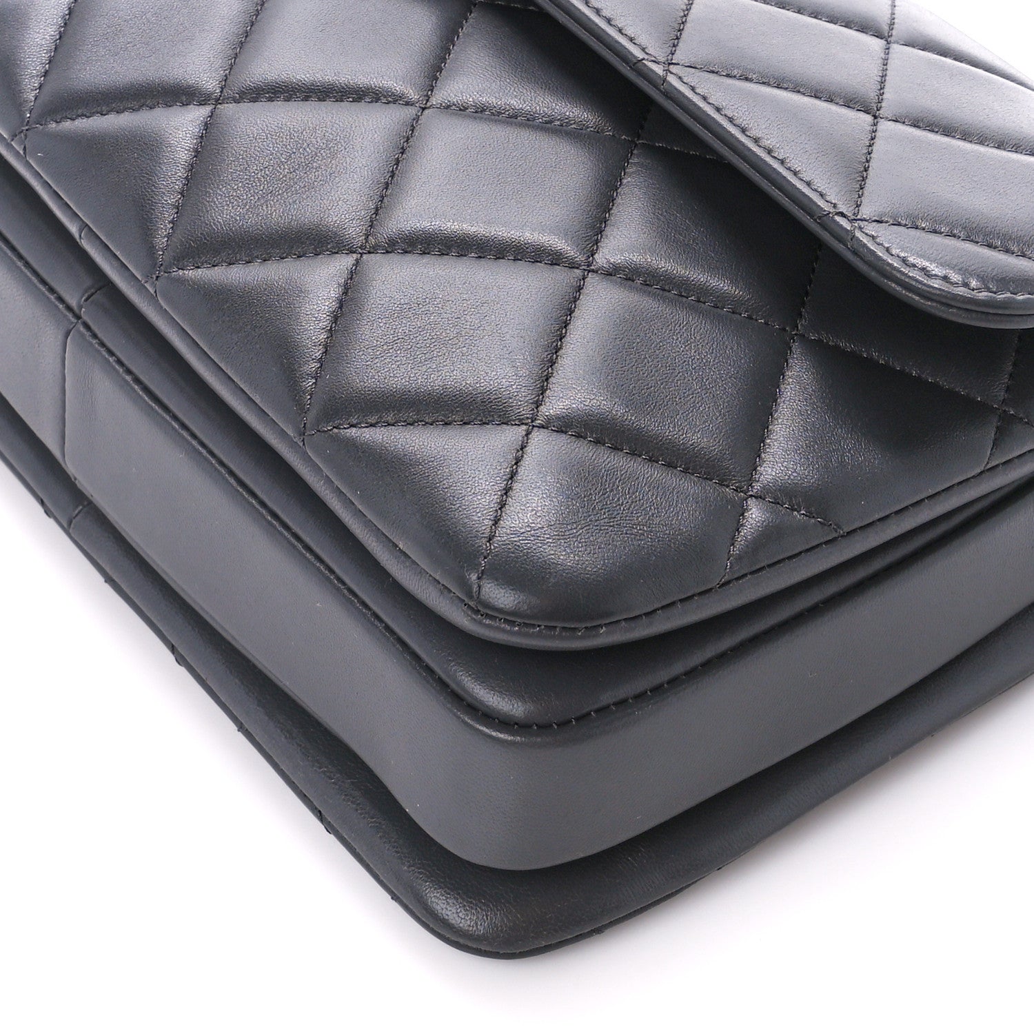 Chanel Lambskin Quilted Small Trendy CC Dual Handle Flap Bag Dark Grey 11 of 12