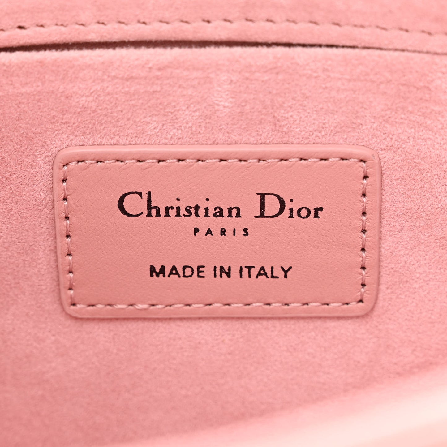 Lambskin Cannage Medium Lady D-Joy Old Rose