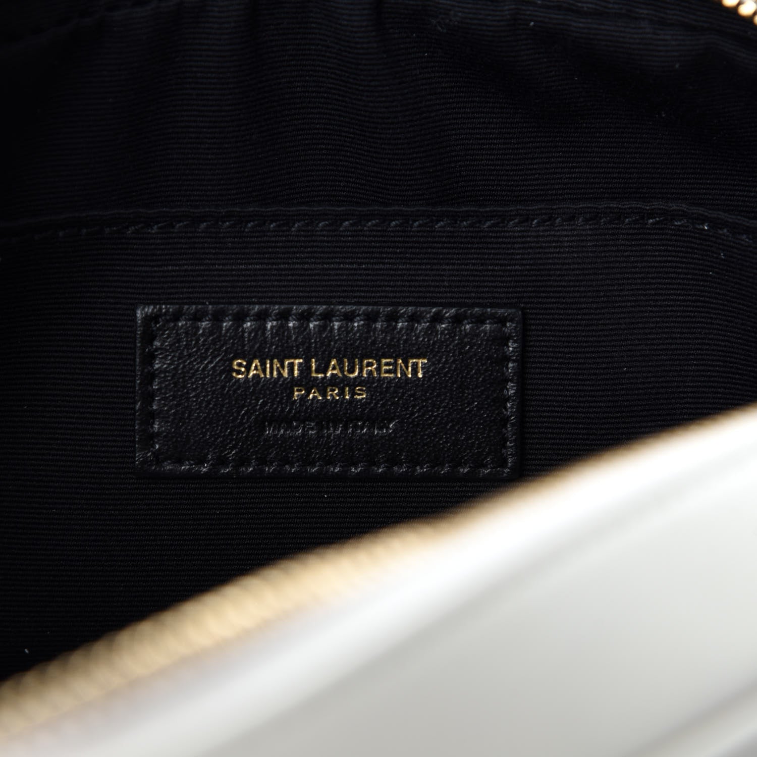 Saint Laurent Calfskin Matelasse Monogram Lou Camera Bag Crema Soft 8 of 10