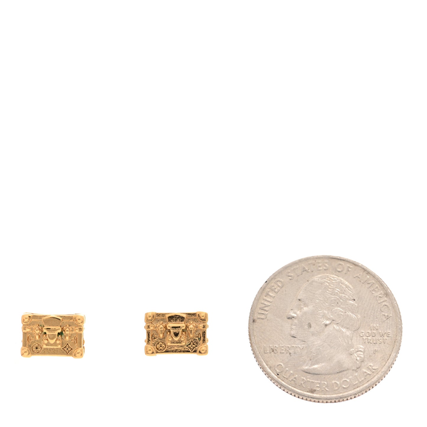 Petite Malle Earrings Gold