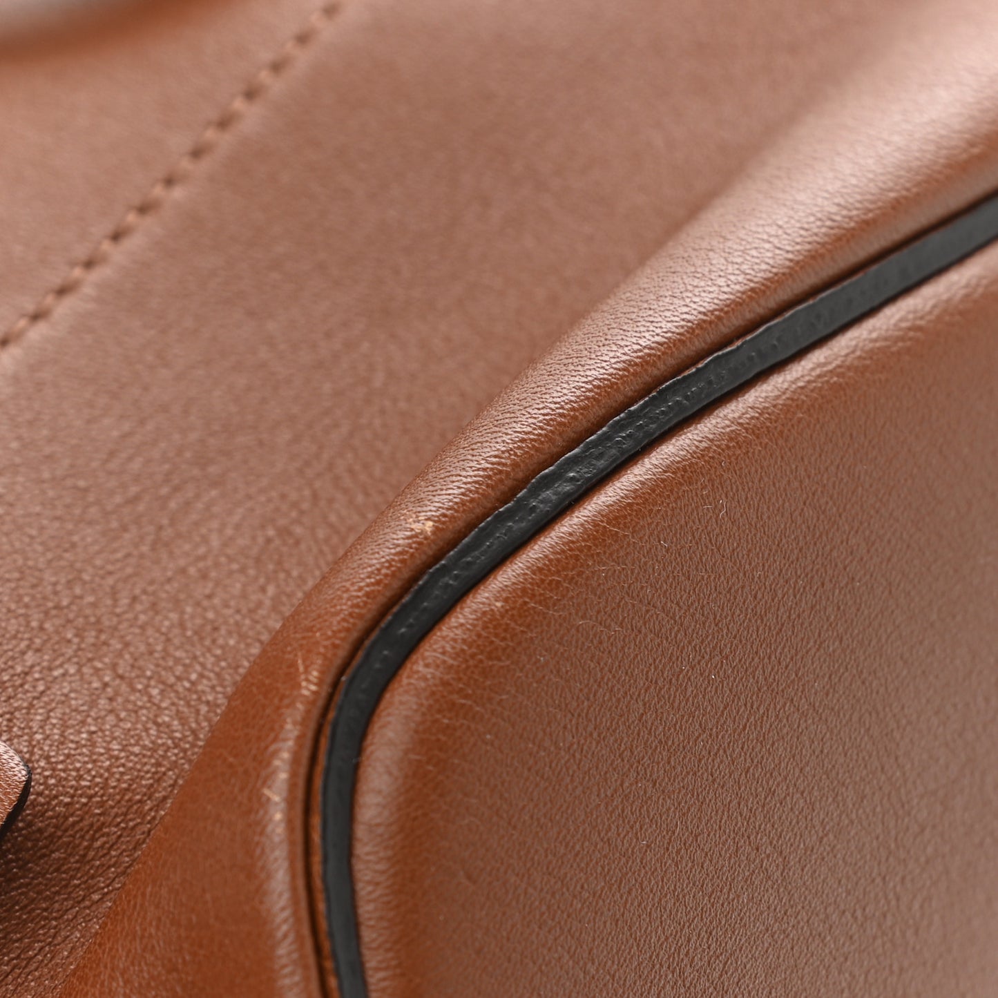 Suede Calfskin Small Faye Backpack Tan
