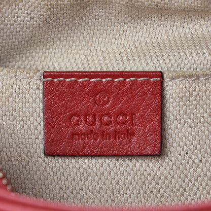 Gucci Pebbled Calfskin Small Soho Disco Bag Tabasco Red 10 of 17