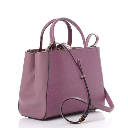Fendi Vitello Elite Flamingo Petite 2Jours Tote Lilla Glicine 4 of 9