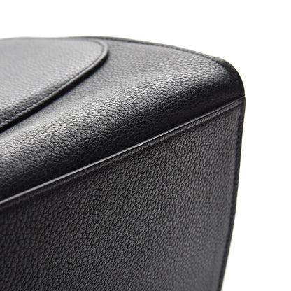 Celine Drummed Calfskin Suede Medium Trapeze Black 8 of 11