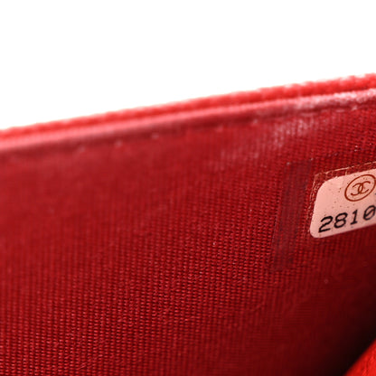 Chanel Caviar Quilted Vintage Mademoiselle Wallet On Chain WOC Red 8 of 12