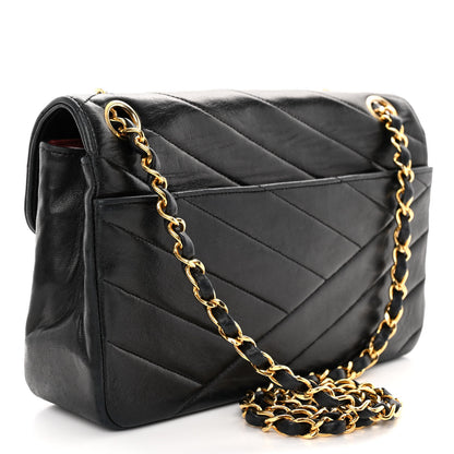 Chanel Lambskin Chevron Quilted Single Flap Black 3 of 10