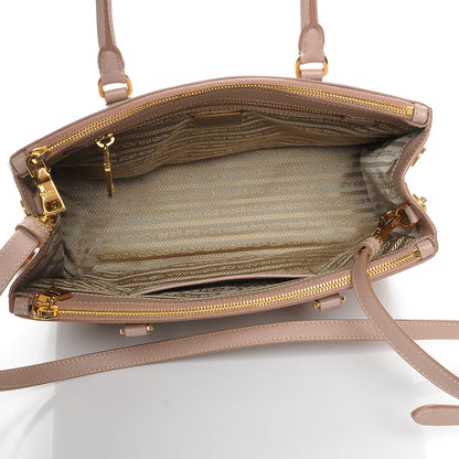 Prada Saffiano Small Galleria Double Zip Tote Cammeo 6 of 9
