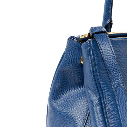 Prada Saffiano Medium Galleria Double Zip Tote Bluette 11 of 11