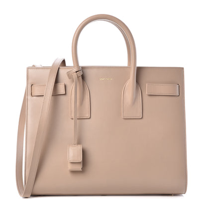 Saint Laurent Calfskin Small Sac De Jour Dark Beige 1 of 13