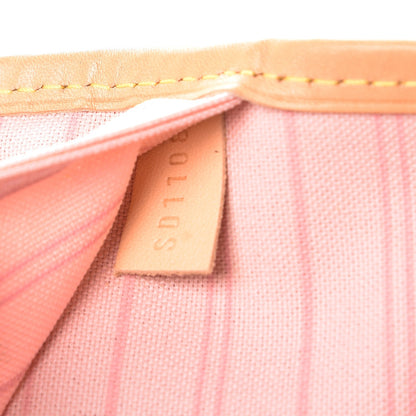 Louis Vuitton Damier Azur Neo Neverfull MM Rose Ballerine 8 of 9