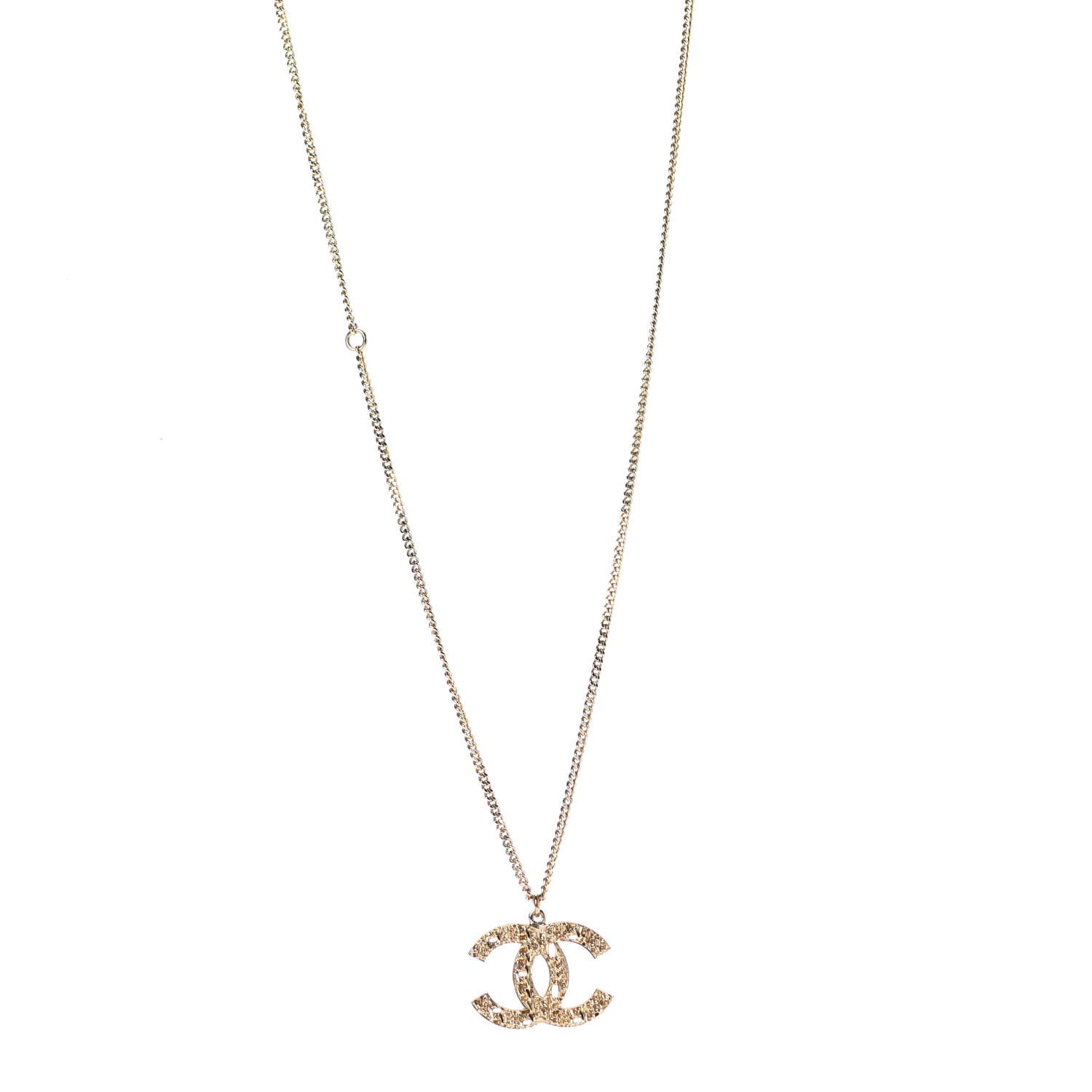 Chanel Chain CC Long Necklace Gold 1 of 6