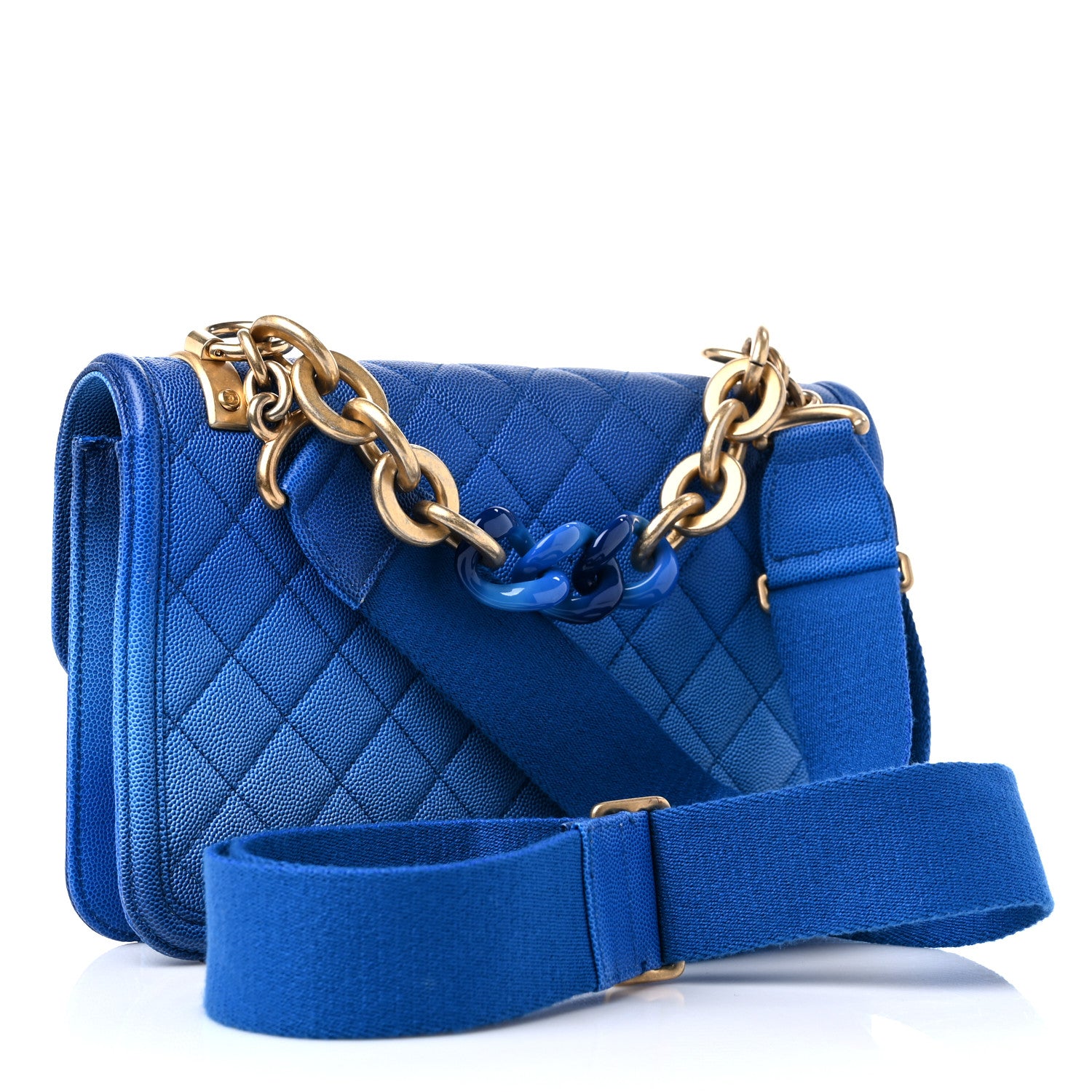 Chanel Caviar Quilted Medium Sunset On The Sea Flap Blue 3 of 15