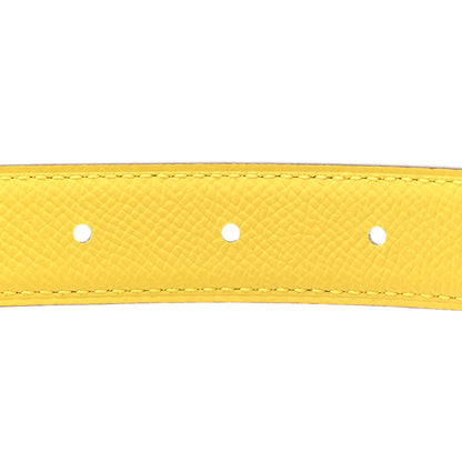 Hermes Epsom Swift 24mm Belt Strap 85 34 Bleu Glacier Jaune De Naples 5 of 5