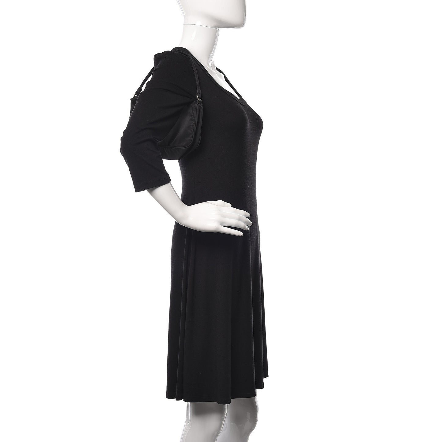 Tessuto Nylon Pochette Bag Black