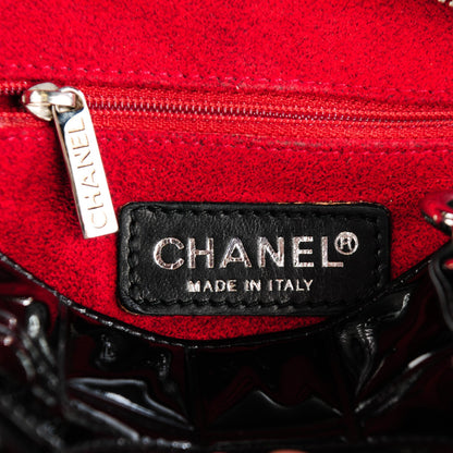 Chanel Patent Chocolate Bar Timeless CC Tote Black 6 of 7