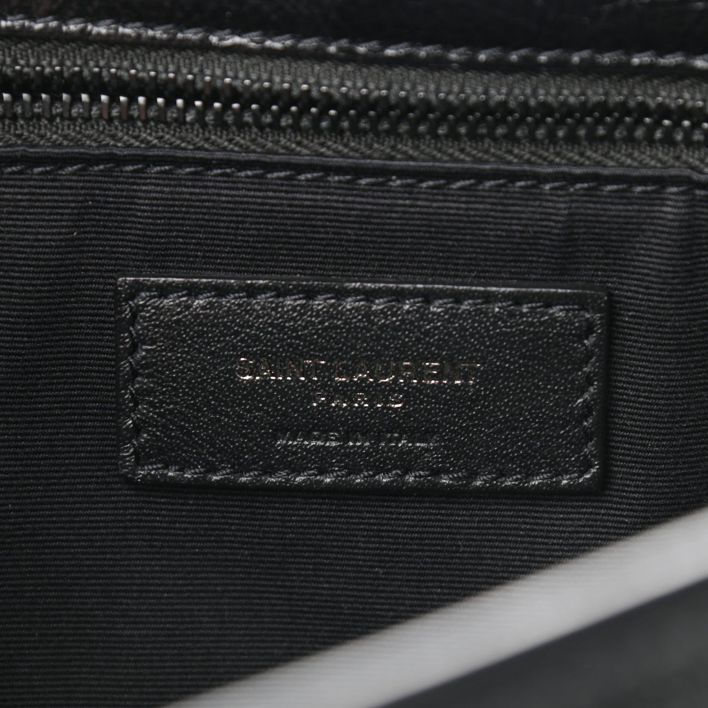 Crinkled Calfskin Matelasse Monogram Medium Niki Chain Satchel Black