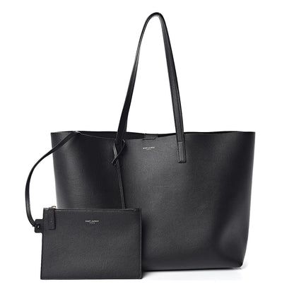 Saint Laurent Calfskin Large Shopping Tote Black 1 of 11