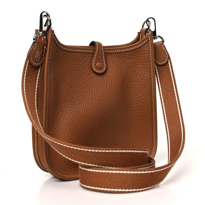 Hermes Taurillon Clemence Evelyne TPM Gold 3 of 10