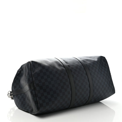 Louis Vuitton Damier Cobalt Keepall Bandouliere 55 3 of 9