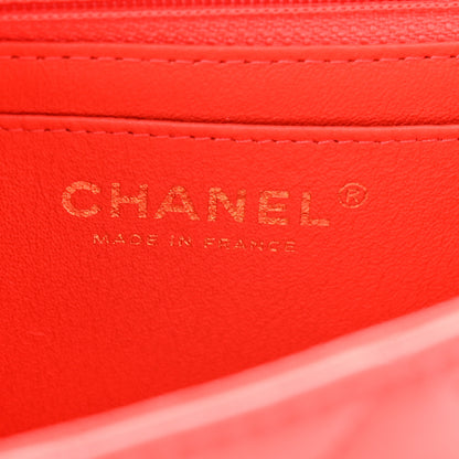 Chanel Lambskin Quilted Mini Rectangular Flap Red 6 of 11