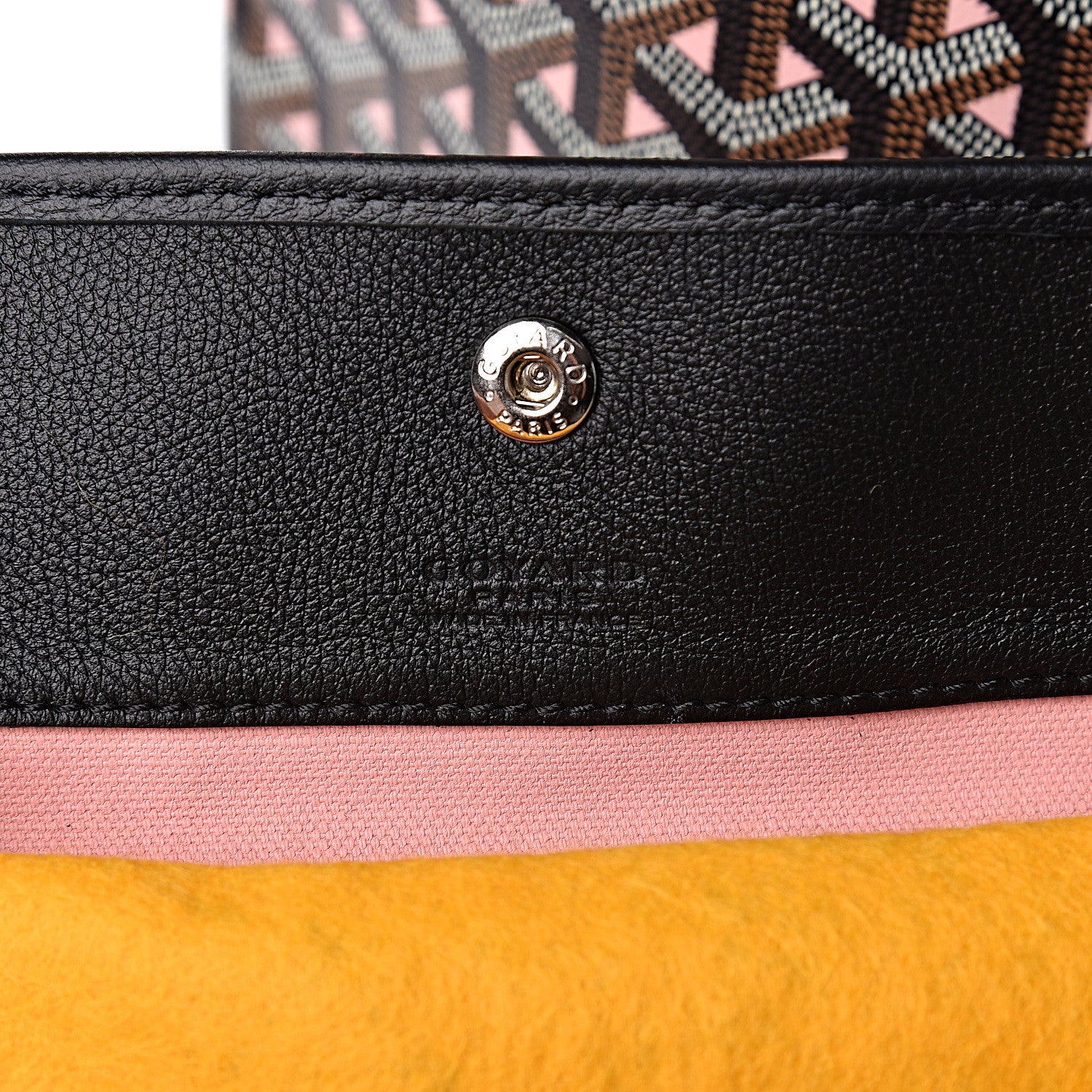 Goyard Goyardine Saint Louis Claire Voie PM Black Pink 8 of 11
