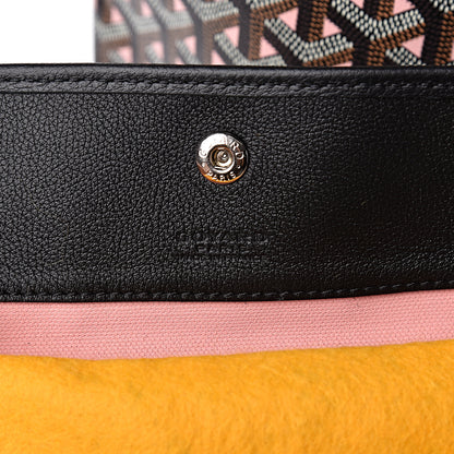 Goyard Goyardine Saint Louis Claire Voie PM Black Pink 8 of 11