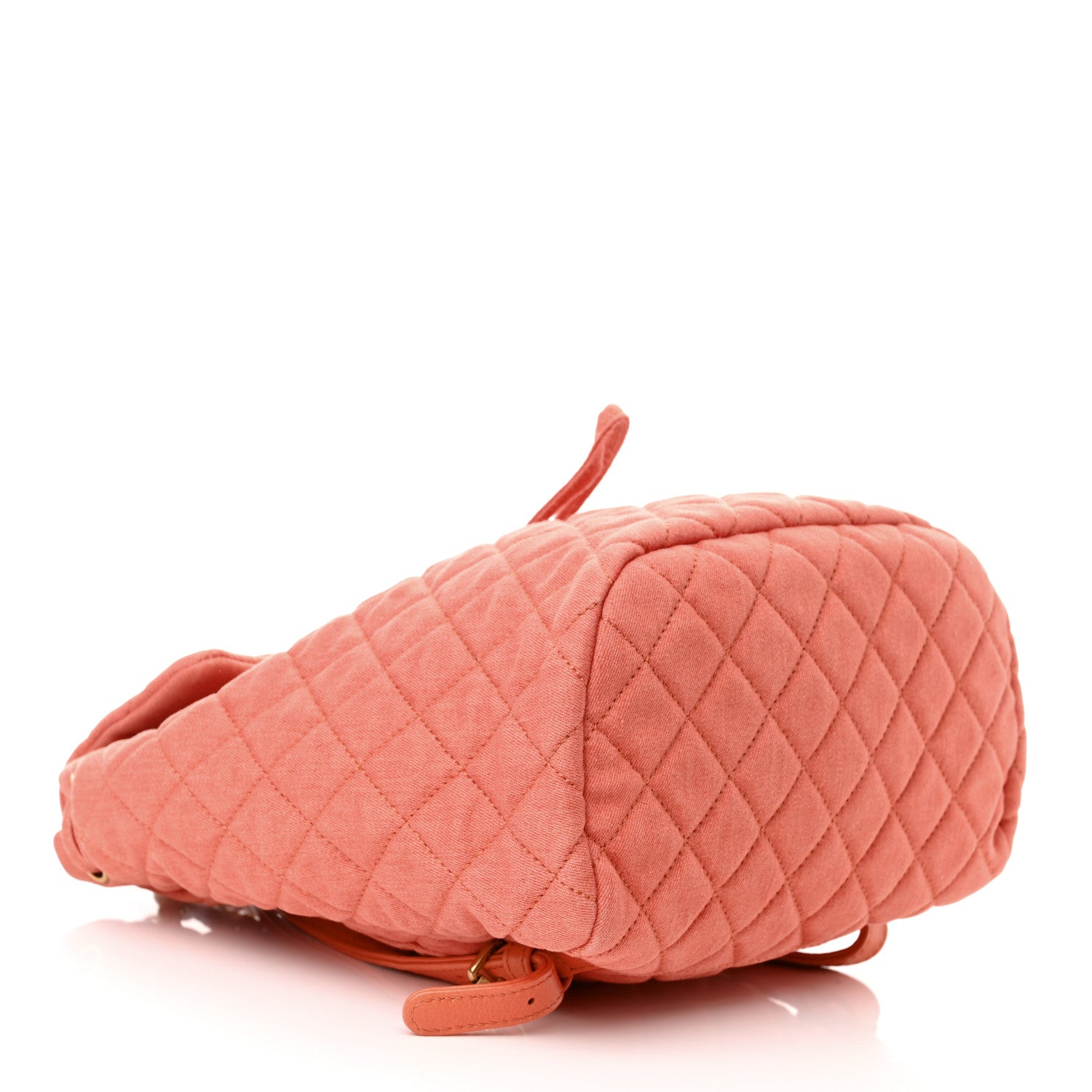 Chanel Washed Denim Quilted Small Urban Spirit Backpack Orange 4 of 10