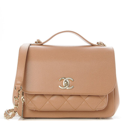 Chanel Caviar Quilted Small Business Affinity Flap Camel 1 of 8