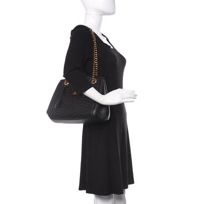 Louis Vuitton Calfskin New Wave Chain Tote Black 3 of 9