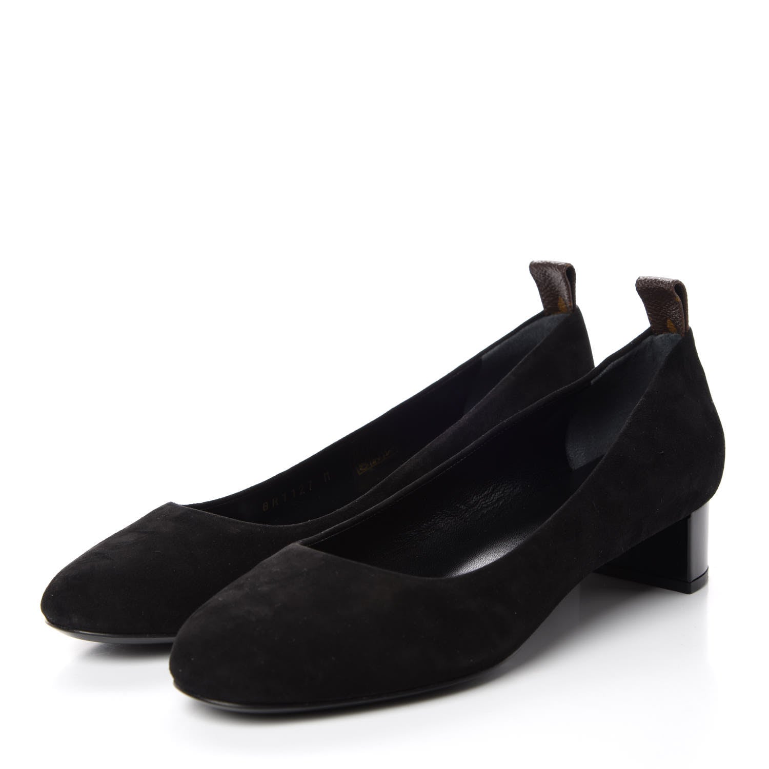 Louis Vuitton Suede Uniformes Pump 38 Black 3 of 9