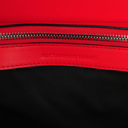 Alexander Wang Calfskin Large Marion Red Silver Hardware 6 of 7