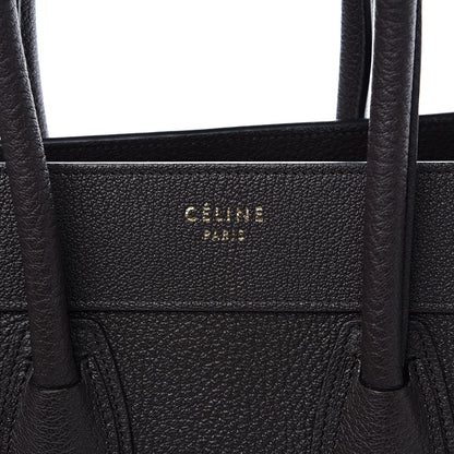 Celine Drummed Calfskin Micro Luggage Brown 5 of 8