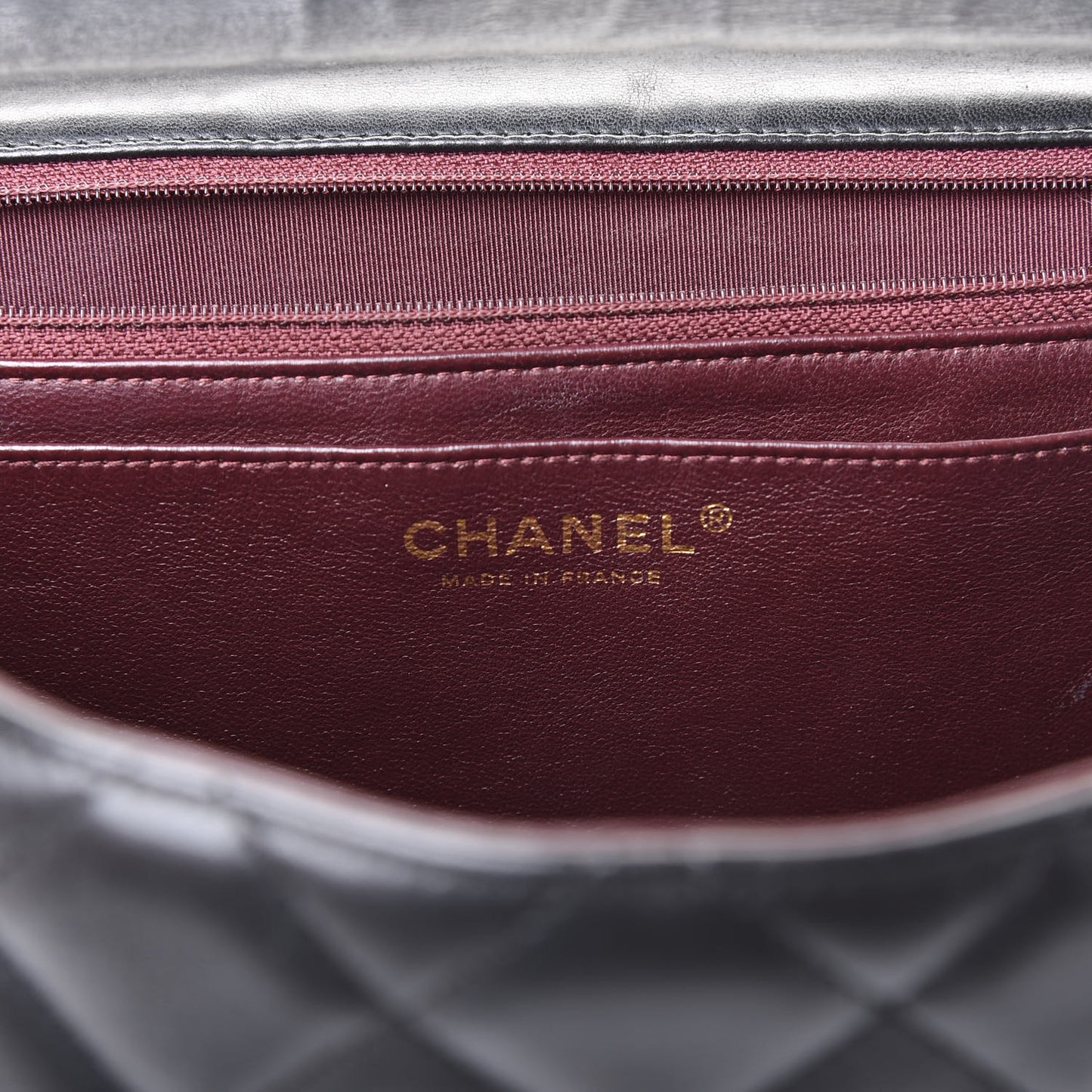 Lambskin Quilted Maxi Single Flap Black