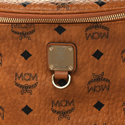 MCM Visetos Medium Fusten Belt Bag Cognac 7 of 9