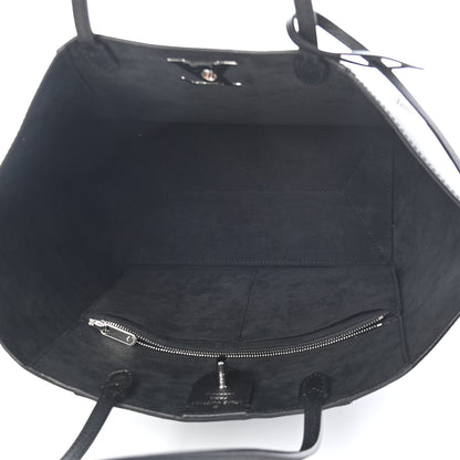 Louis Vuitton Calfskin Lockme Cabas Black 5 of 9