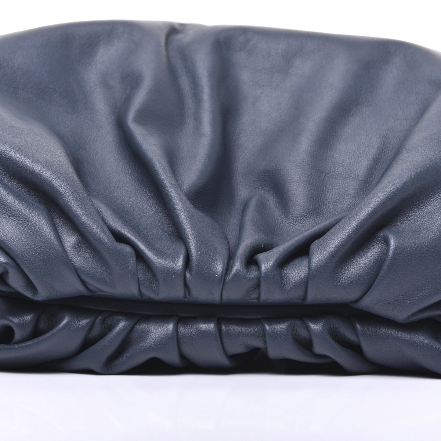 Smooth Butter Calf The Pouch Oversized Clutch Deep Blue