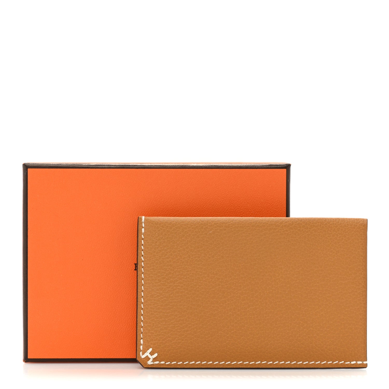 Hermes Evercolor Sellier Card Holder Caramel 12 of 12