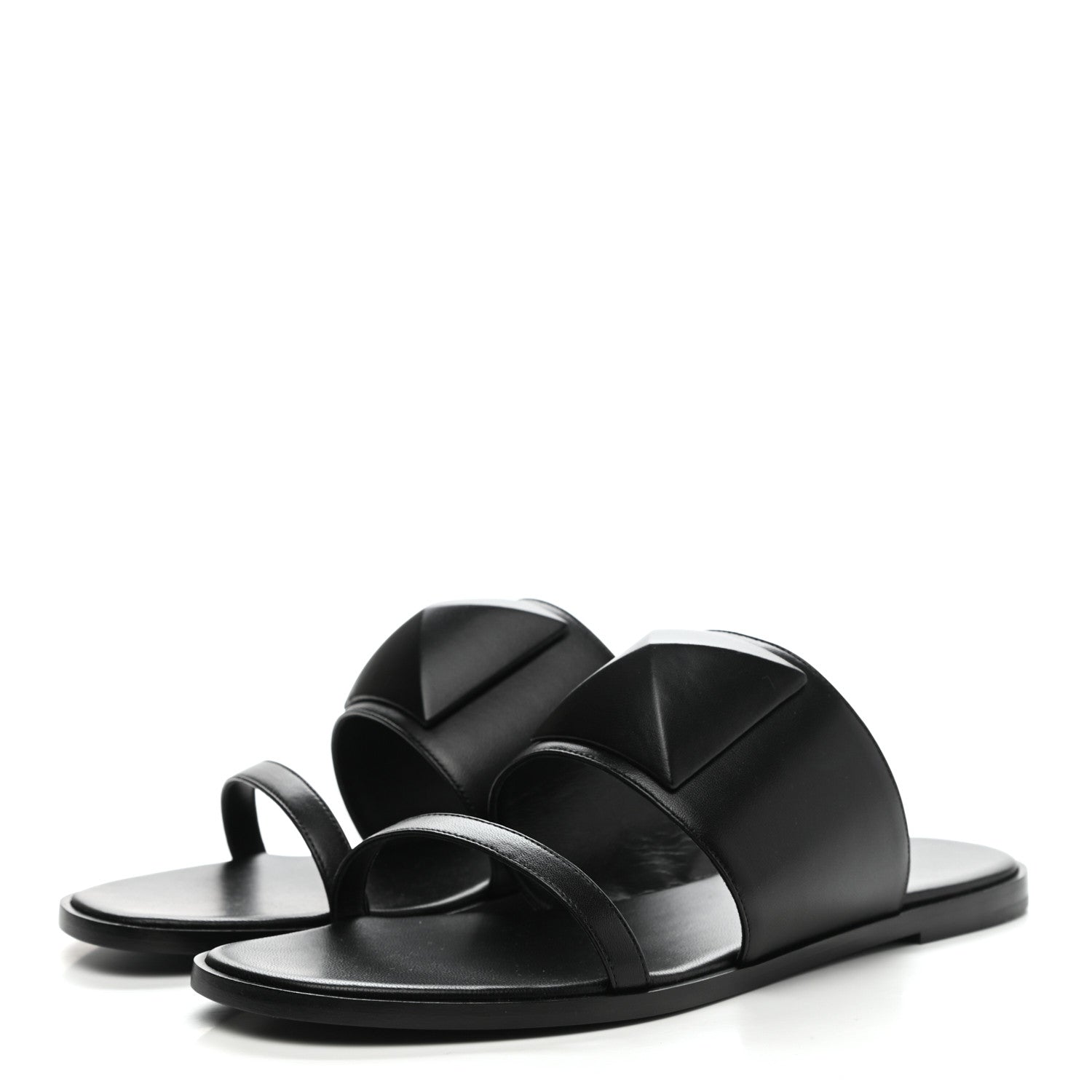 Hermes Nappa Caia Sandals 41 Black 3 of 10